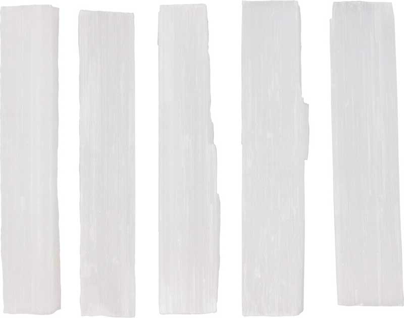 4" Selenite Mini Sticks (set of 5)