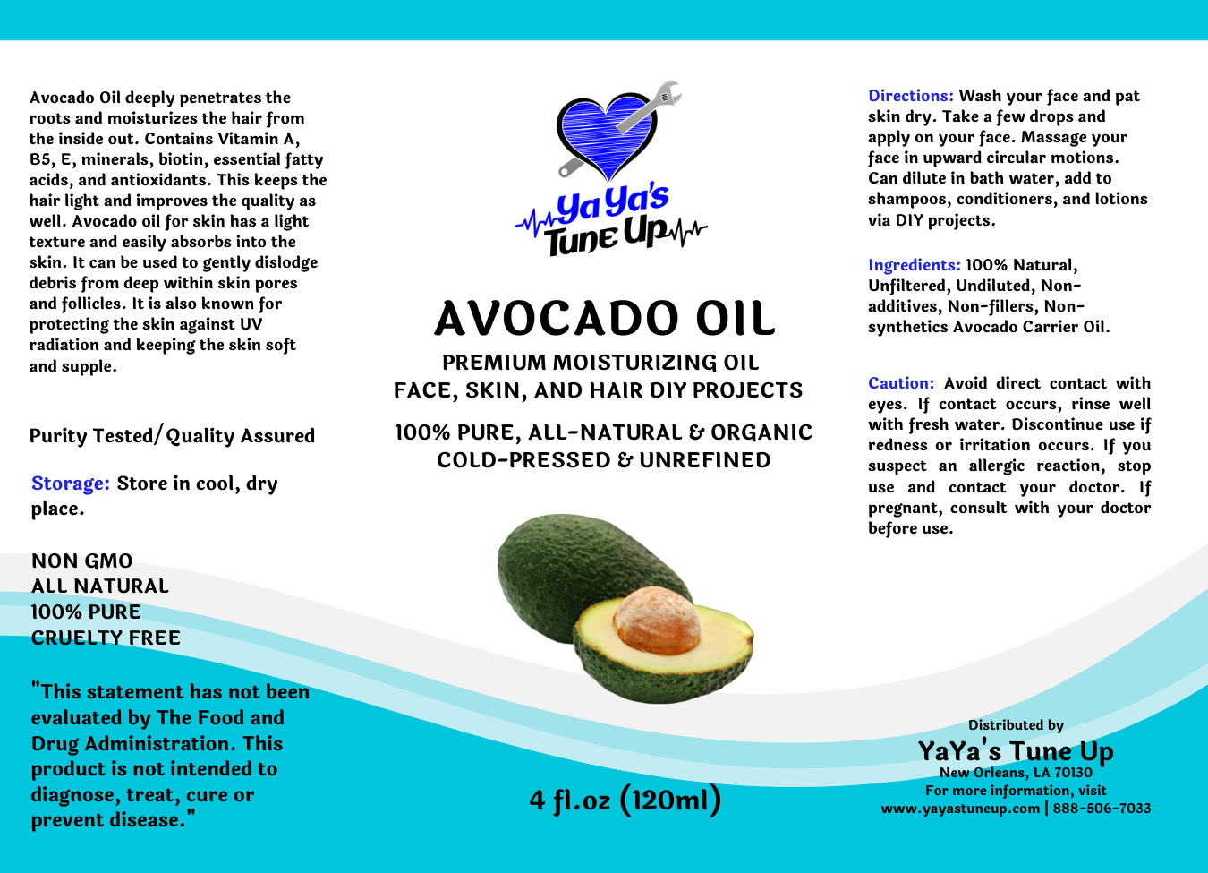 Avocado Oil (Carrier) - 4oz