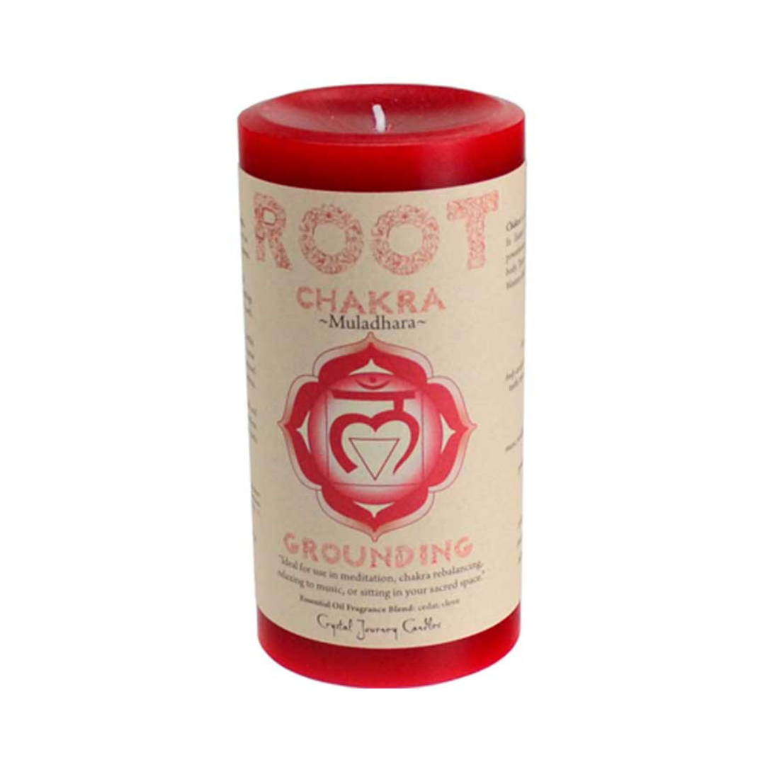 Root Chakra Pillar Candle 3" x 6"