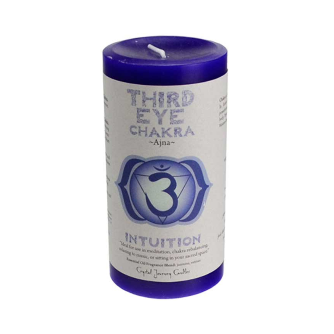 Third Eye Chakra Pillar Candle 3" x 6"