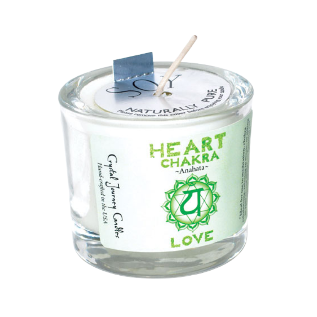 Heart Chakra Soy Votive Candle