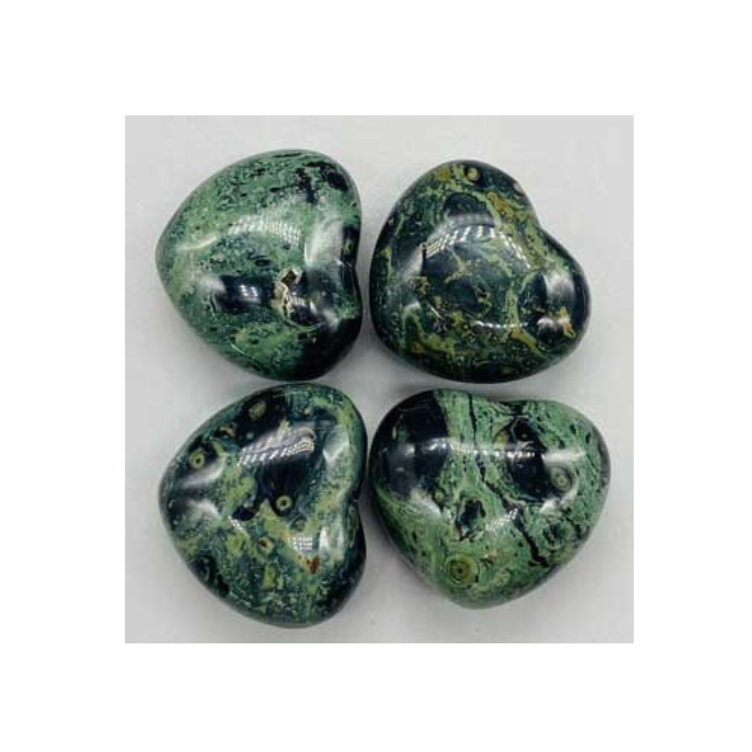 2" Jasper, Kambaba Heart