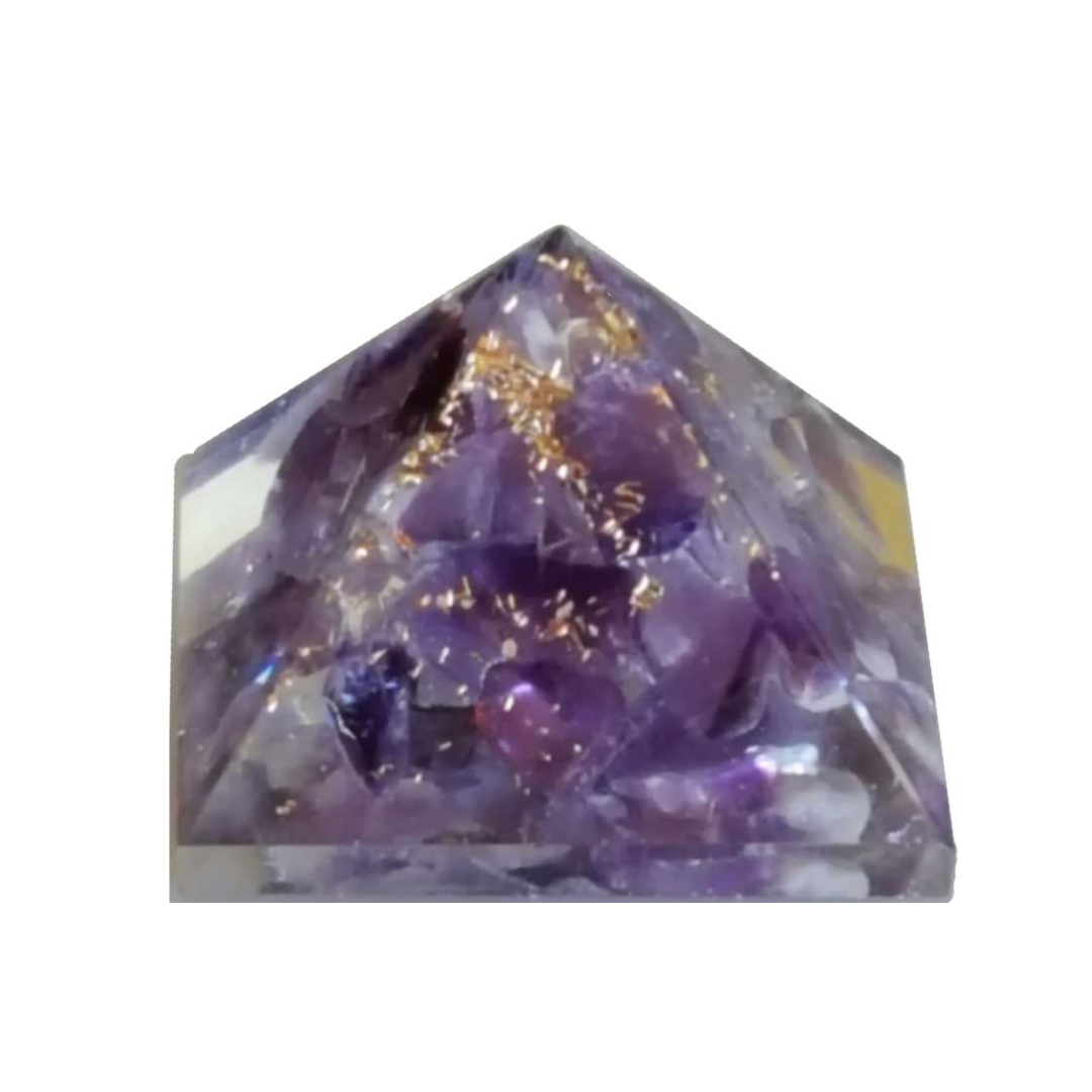 25-30mm Orgone Amethyst Pyramid
