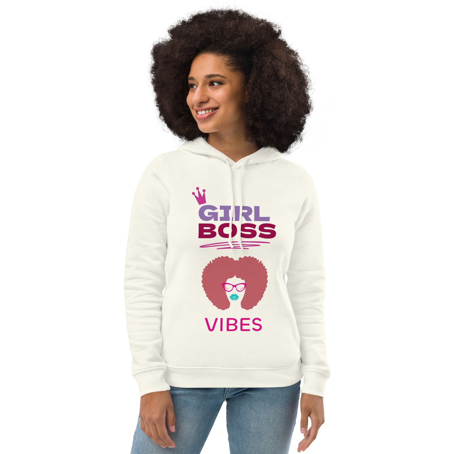 Women's eco fitted hoodie