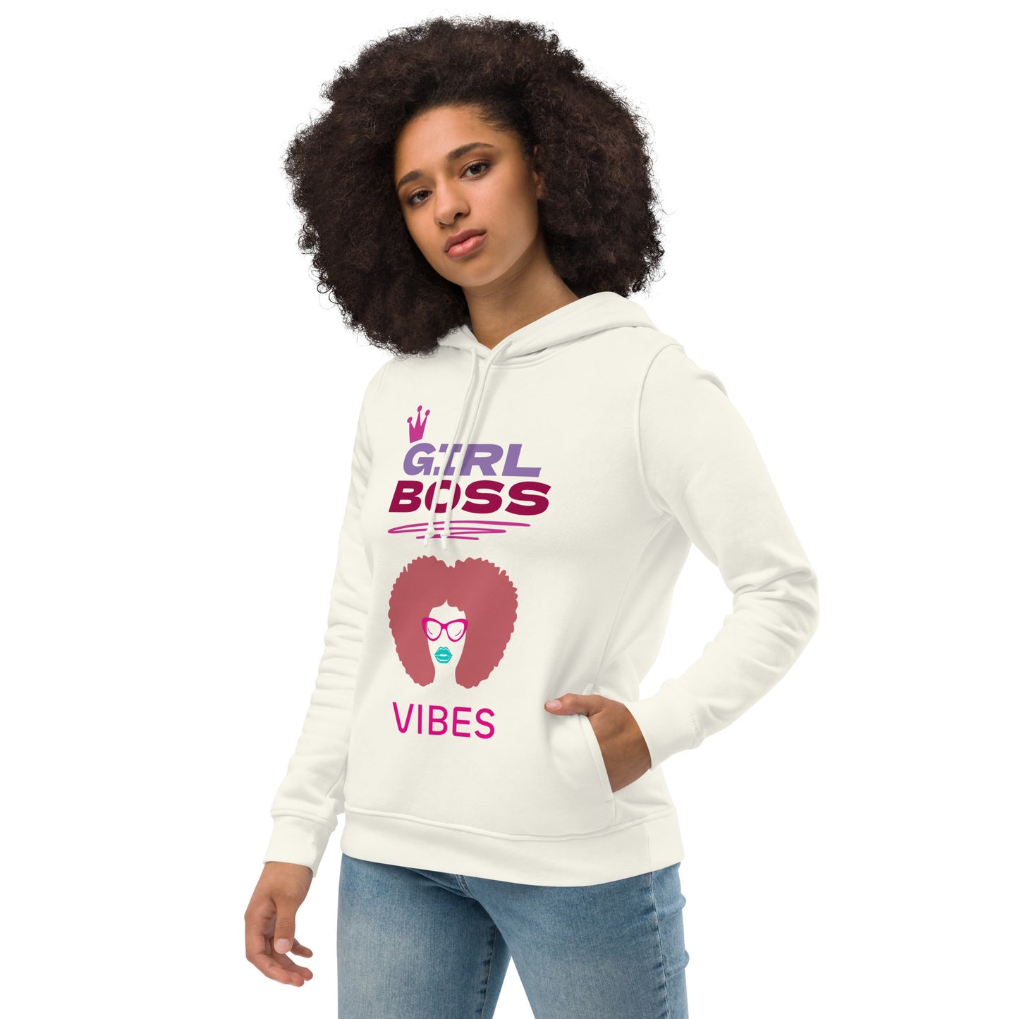 Women's eco fitted hoodie