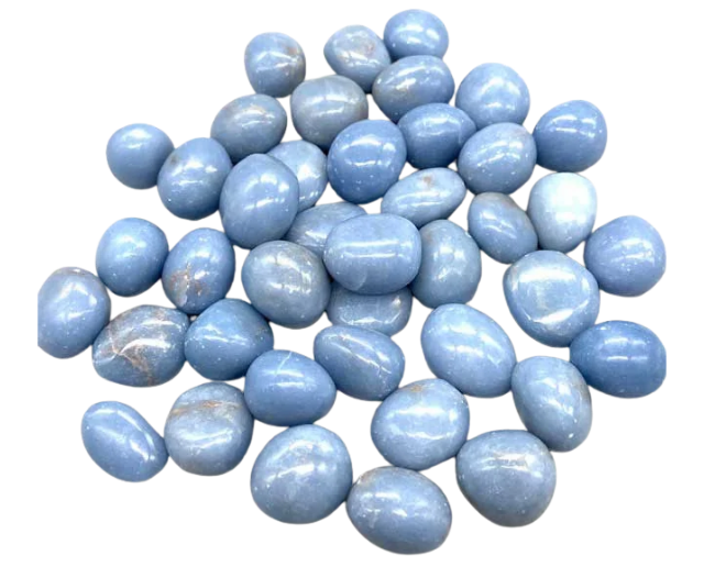 1 lb Angelite Tumbled Stones