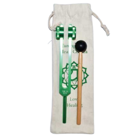 8 1/2" Heart (green) Tuning Fork