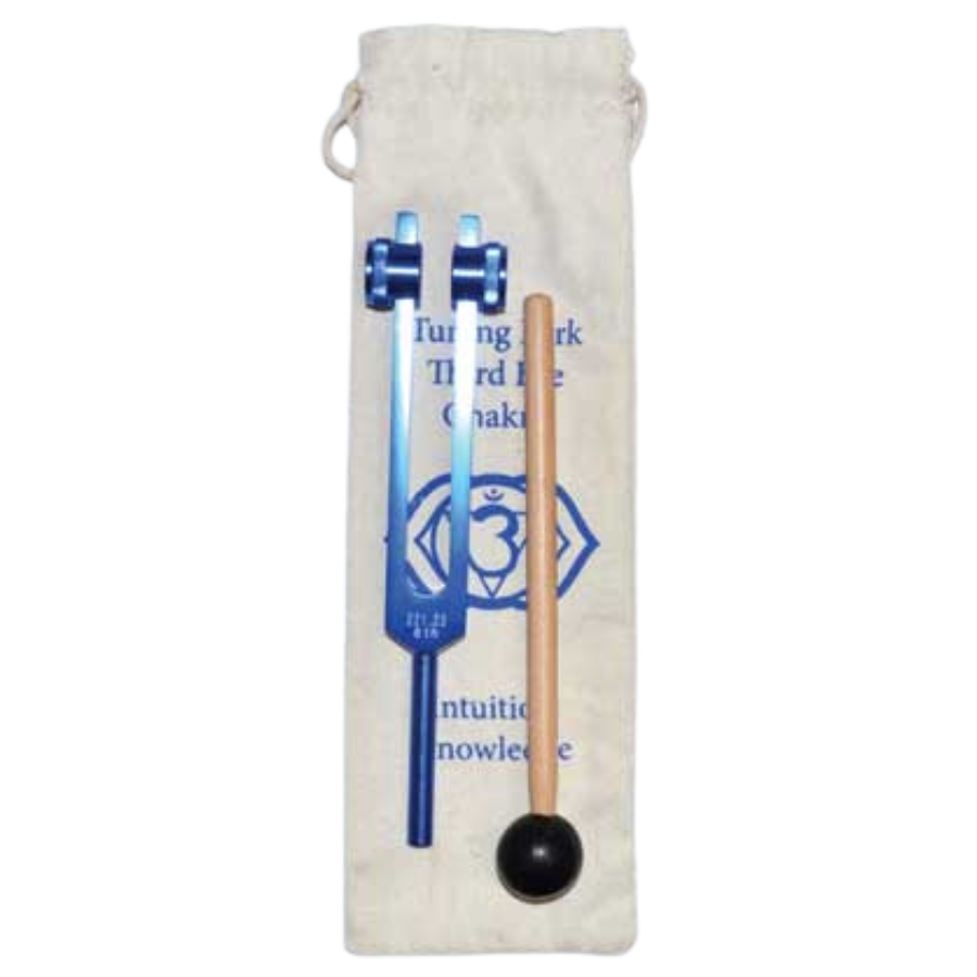 8 1/2" Third Eye (dark blue) Tuning Fork