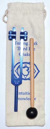 8 1/2" Third Eye (dark blue) Tuning Fork
