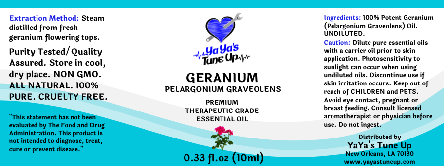 Geranium Essential Oil - 10ml