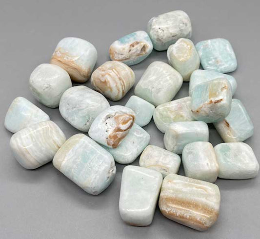 1 lb Calcite, Caribbean Tumbled Stones