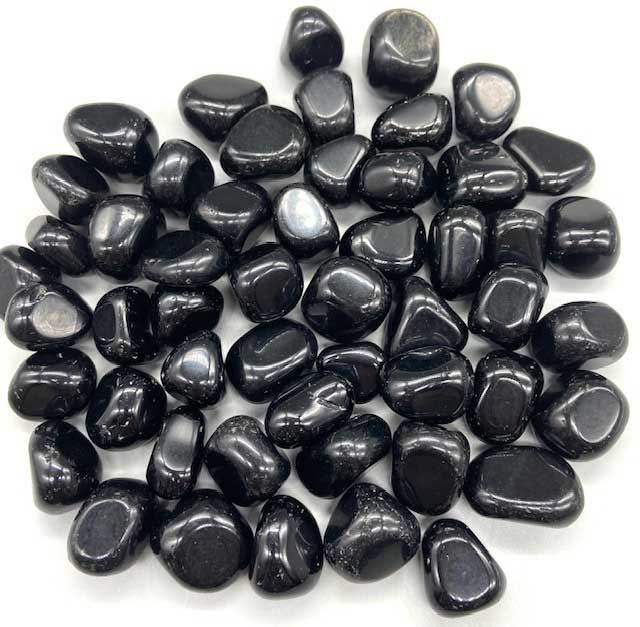 1 lb Obsidian, Black Tumbled Stones