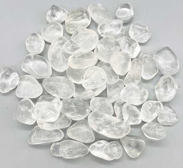 1 lb Clear Quartz Tumbled Stones