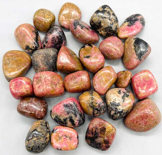 1 lb Rhodonite Tumbled Stones