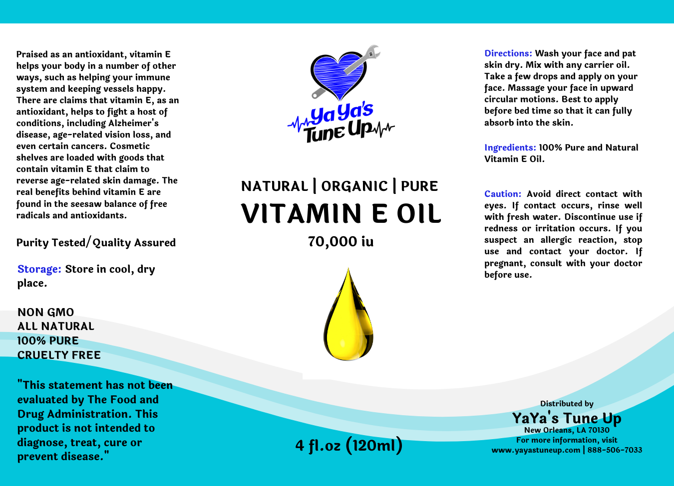 Vitamin E Oil (Carrier) - 4oz