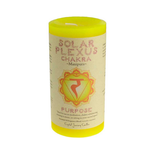 Solar Plexus Chakra Pillar Candle 3" x 6"