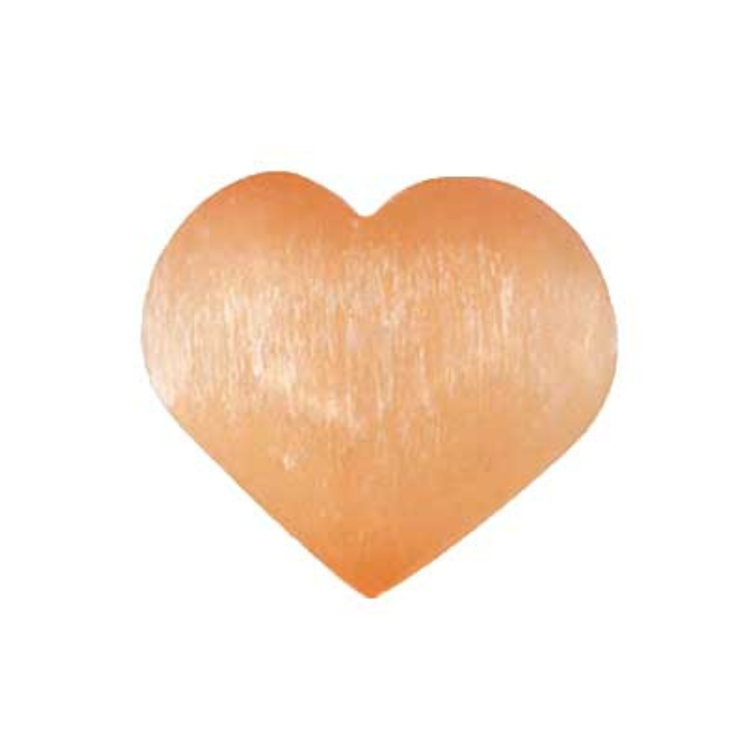 2 3/4 Orange Selenite Heart