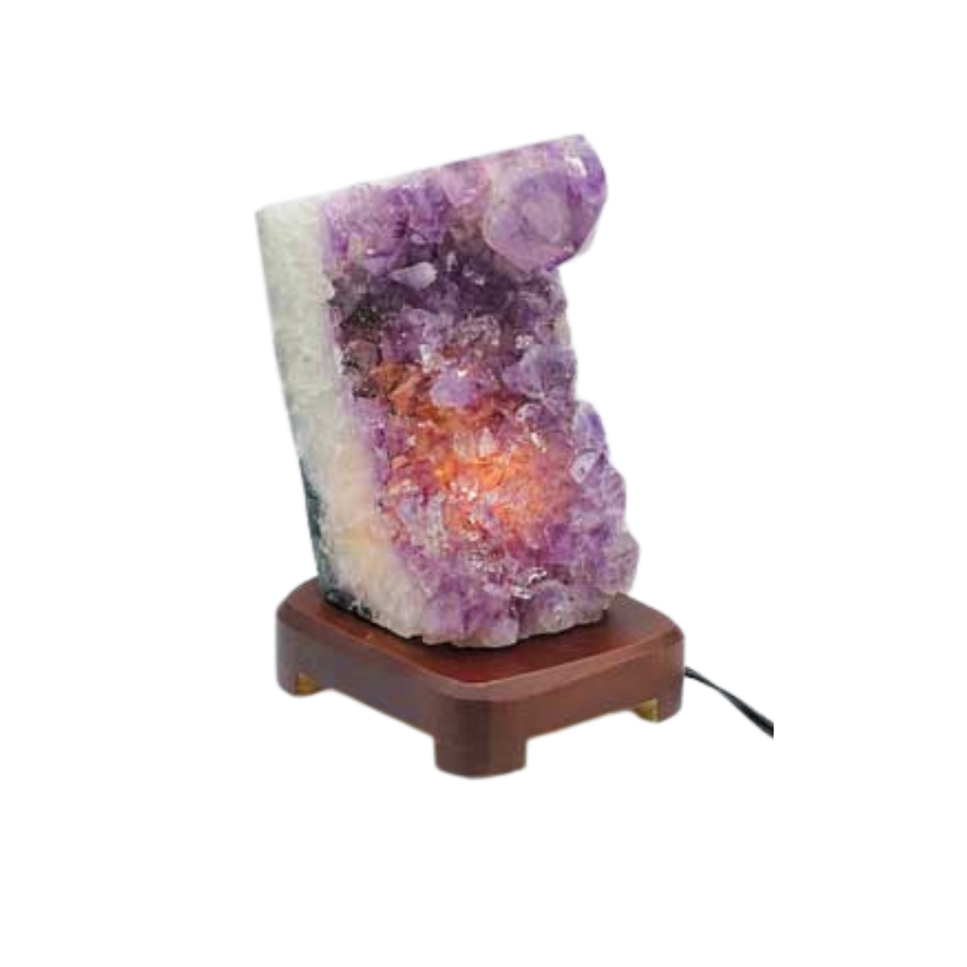 Amethyst Druse Lamp