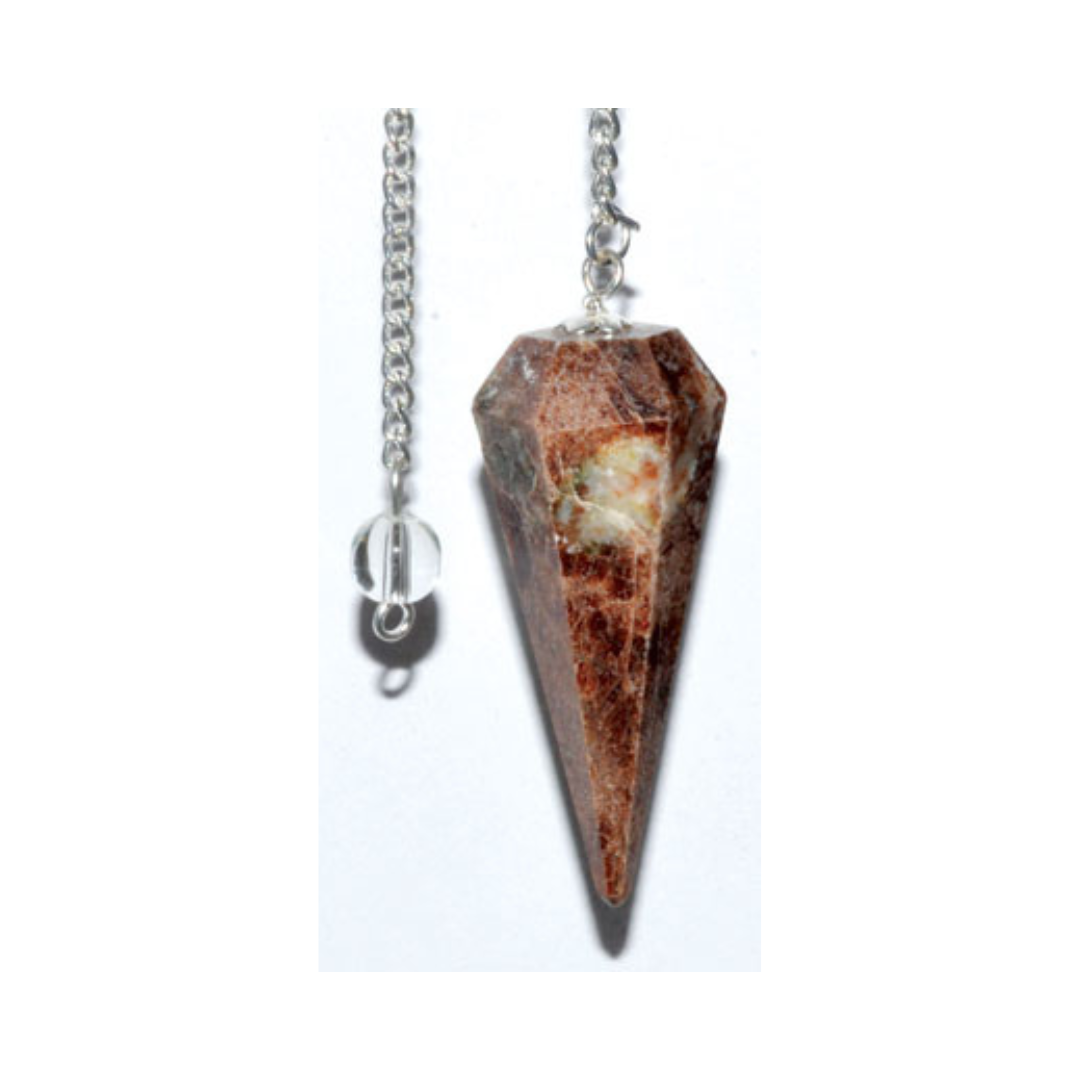 6-sided Garnet Pendulum