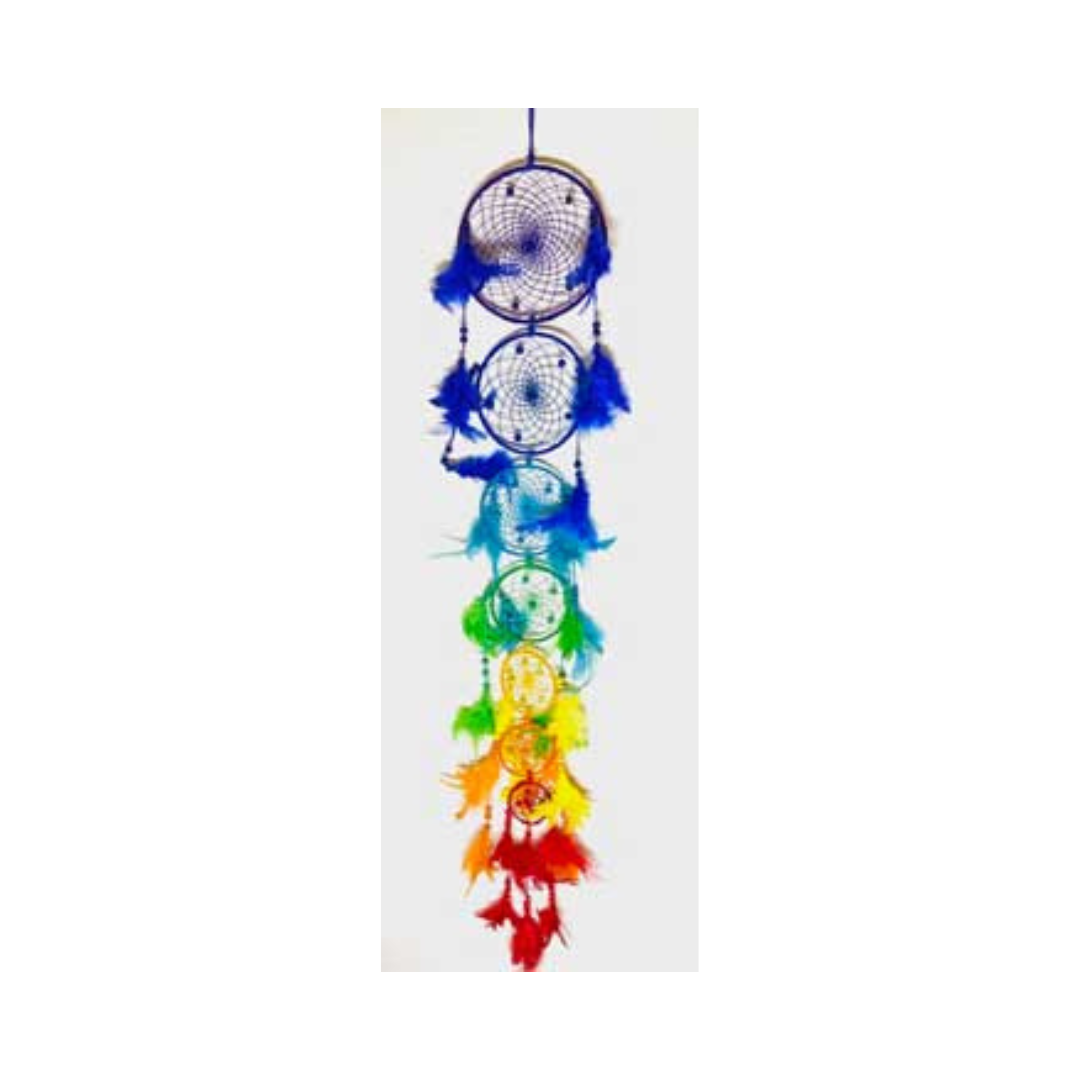 33" Rainbow Chakra Dream Catcher