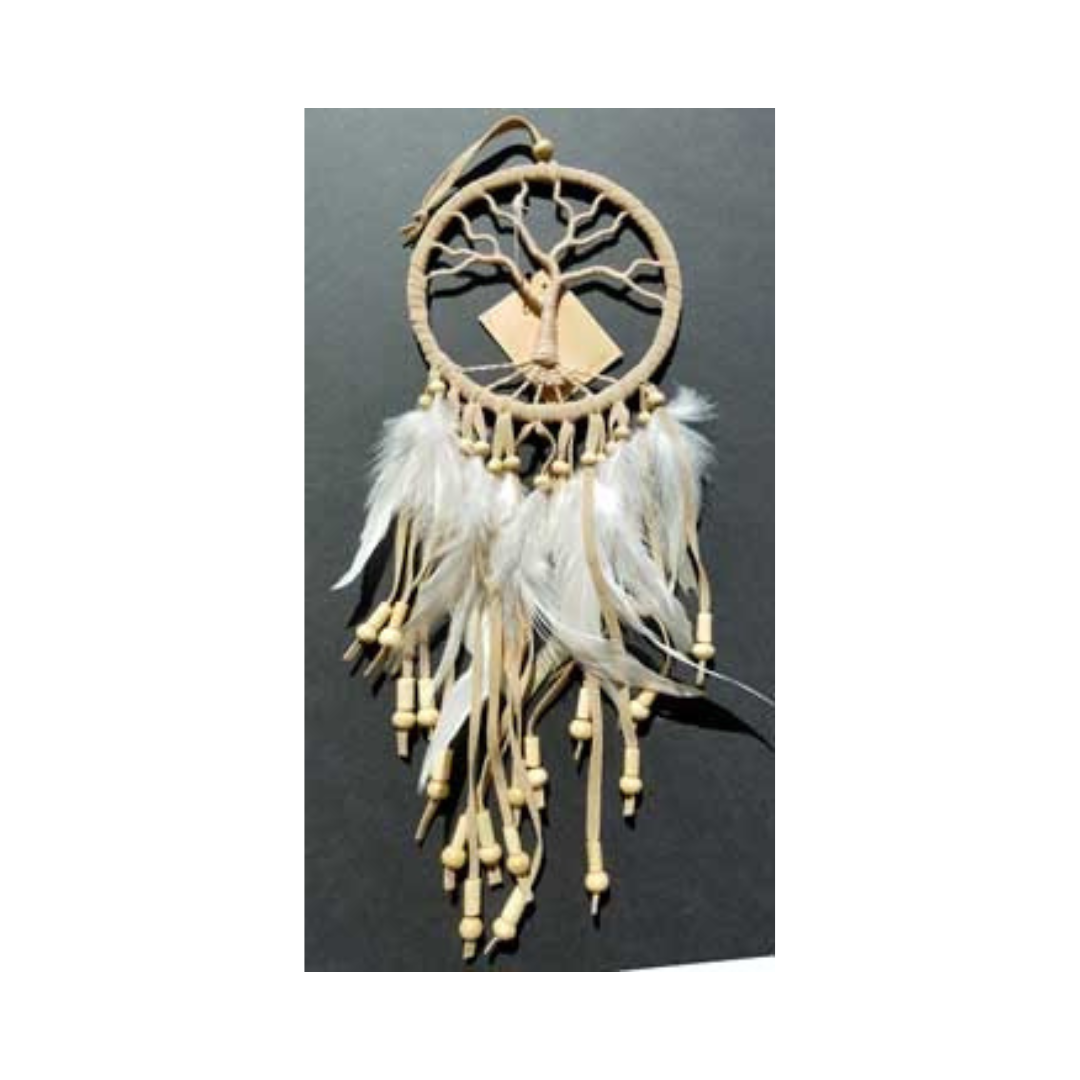 4 1/2" Tree of Life Tan Dream Catcher