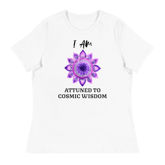 Women's Relaxed T-Shirt - Crown Chakra Affirmation